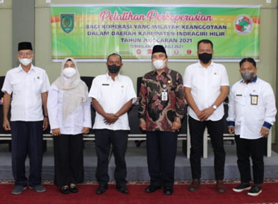 Diskop dan UKM Inhil Gelar Pelatihan bagi Pengurus Koperasi